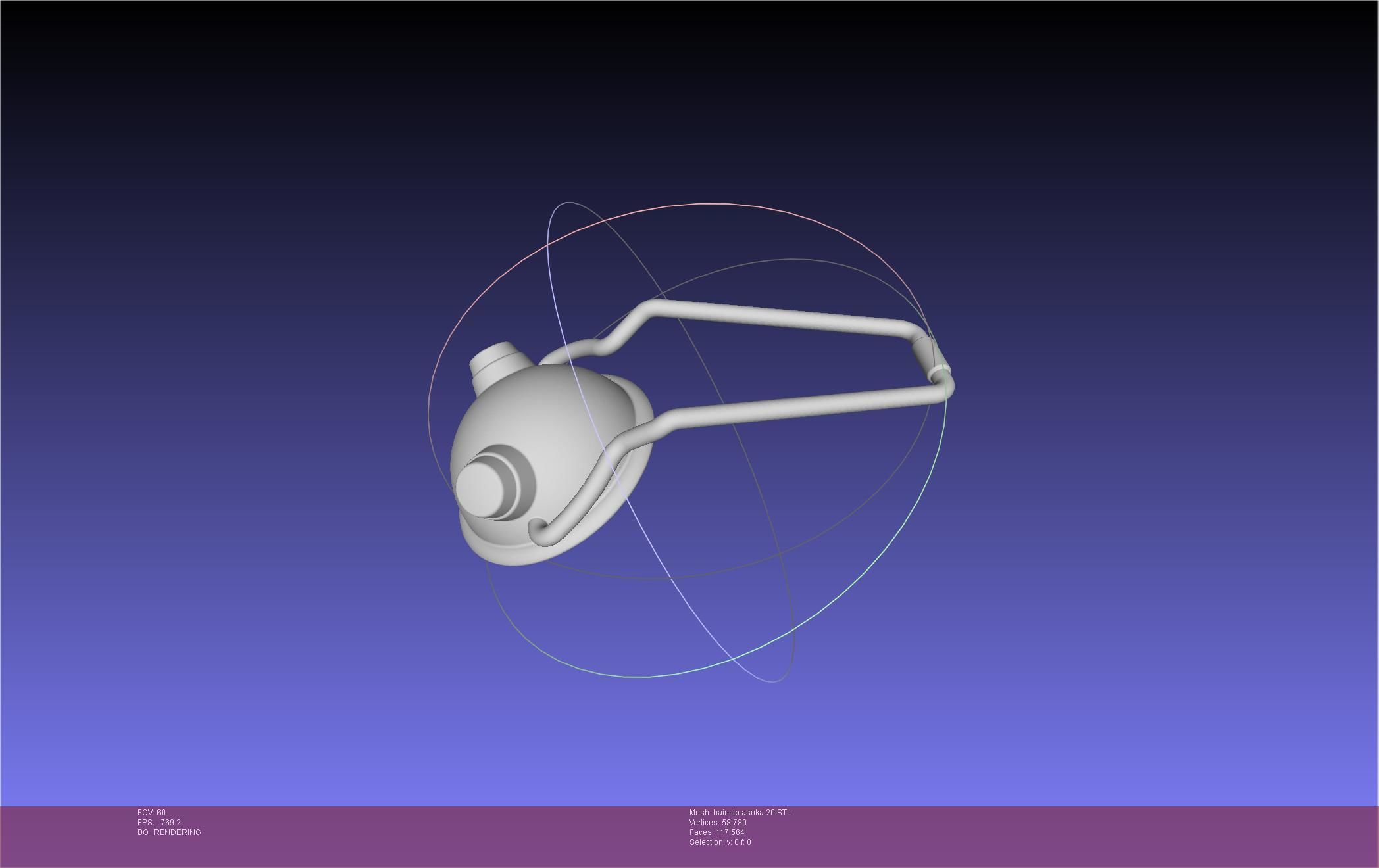 Evangelion Asuka Hairclip Rebuild 2-0 Version 3D print model_19