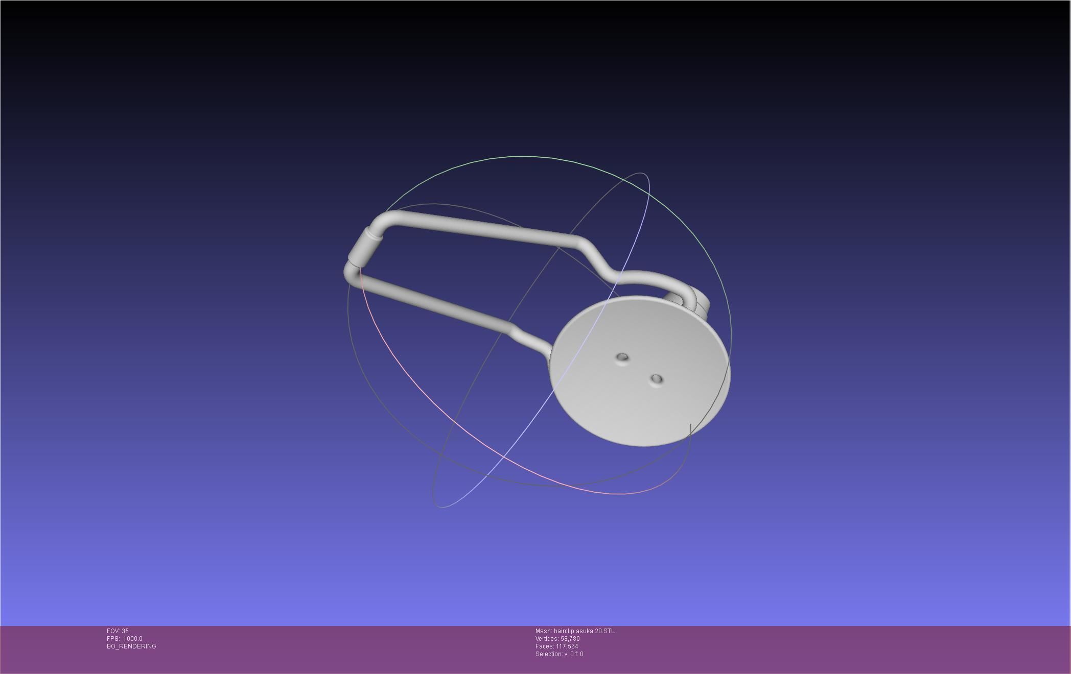 Evangelion Asuka Hairclip Rebuild 2-0 Version 3D print model_60