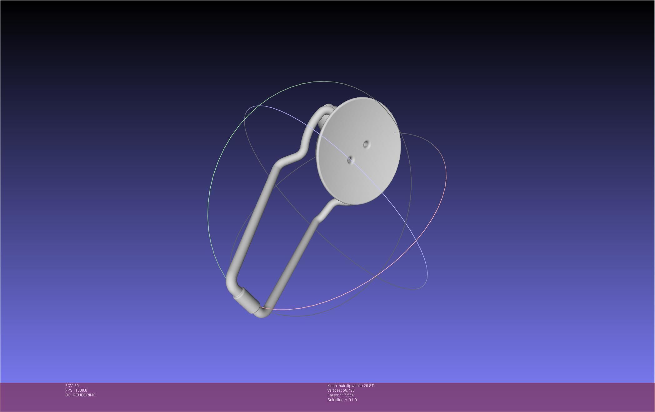 Evangelion Asuka Hairclip Rebuild 2-0 Version 3D print model_9