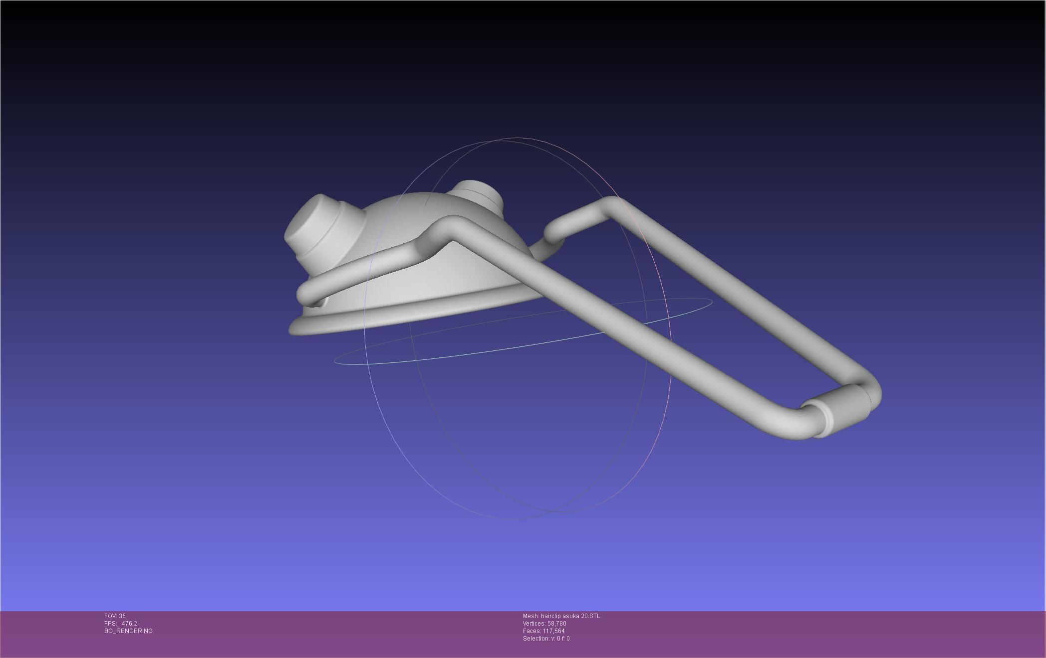 Evangelion Asuka Hairclip Rebuild 2-0 Version 3D print model_71