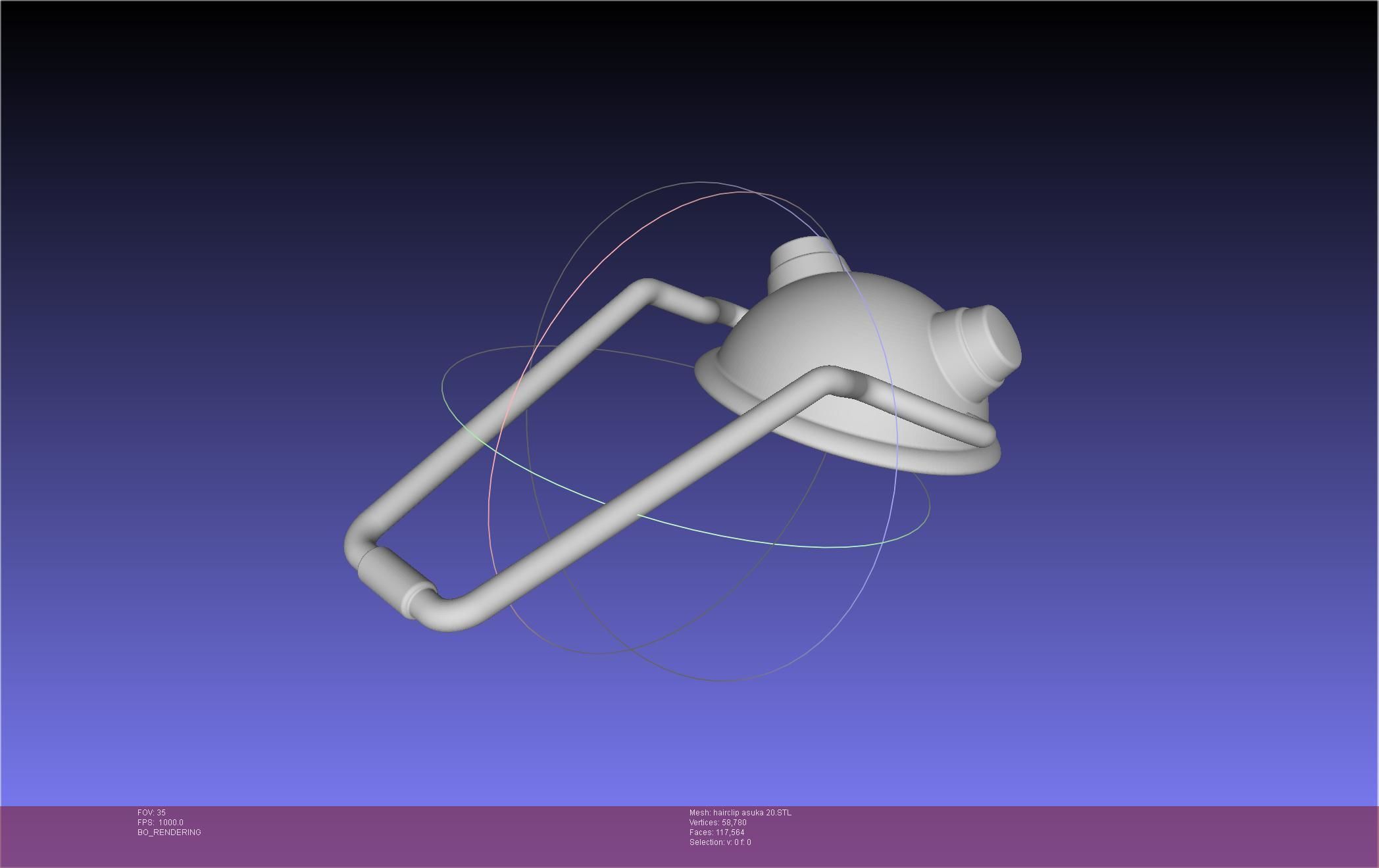 Evangelion Asuka Hairclip Rebuild 2-0 Version 3D print model_78