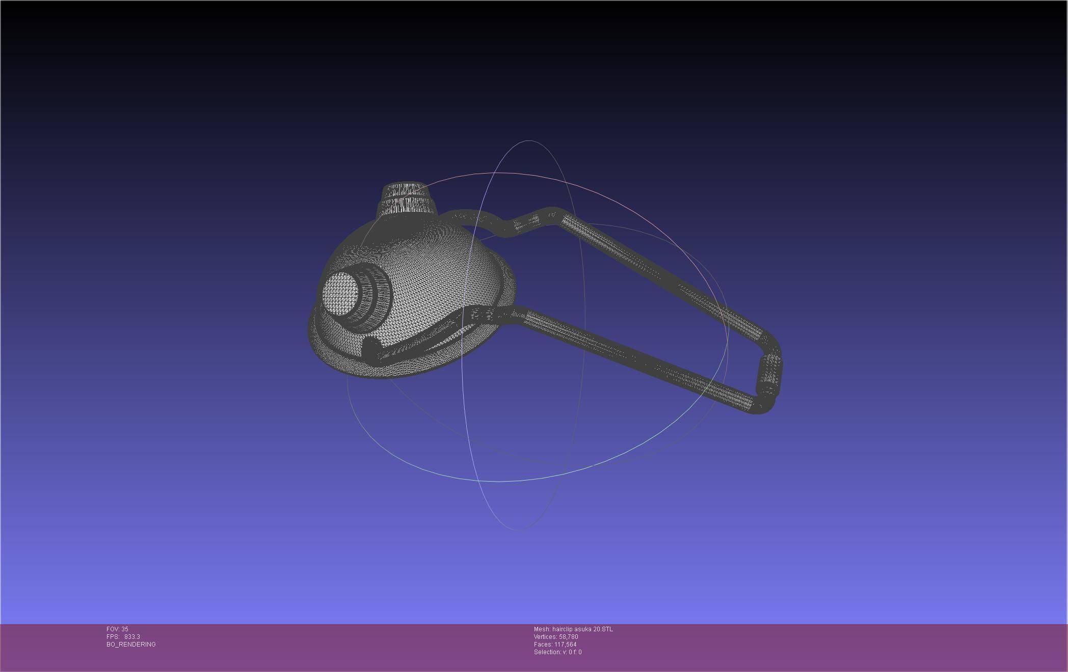 Evangelion Asuka Hairclip Rebuild 2-0 Version 3D print model_62