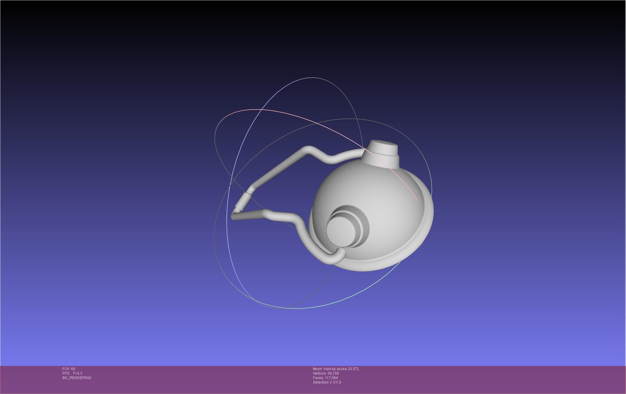 Evangelion Asuka Hairclip Rebuild 2-0 Version 3D print model_17