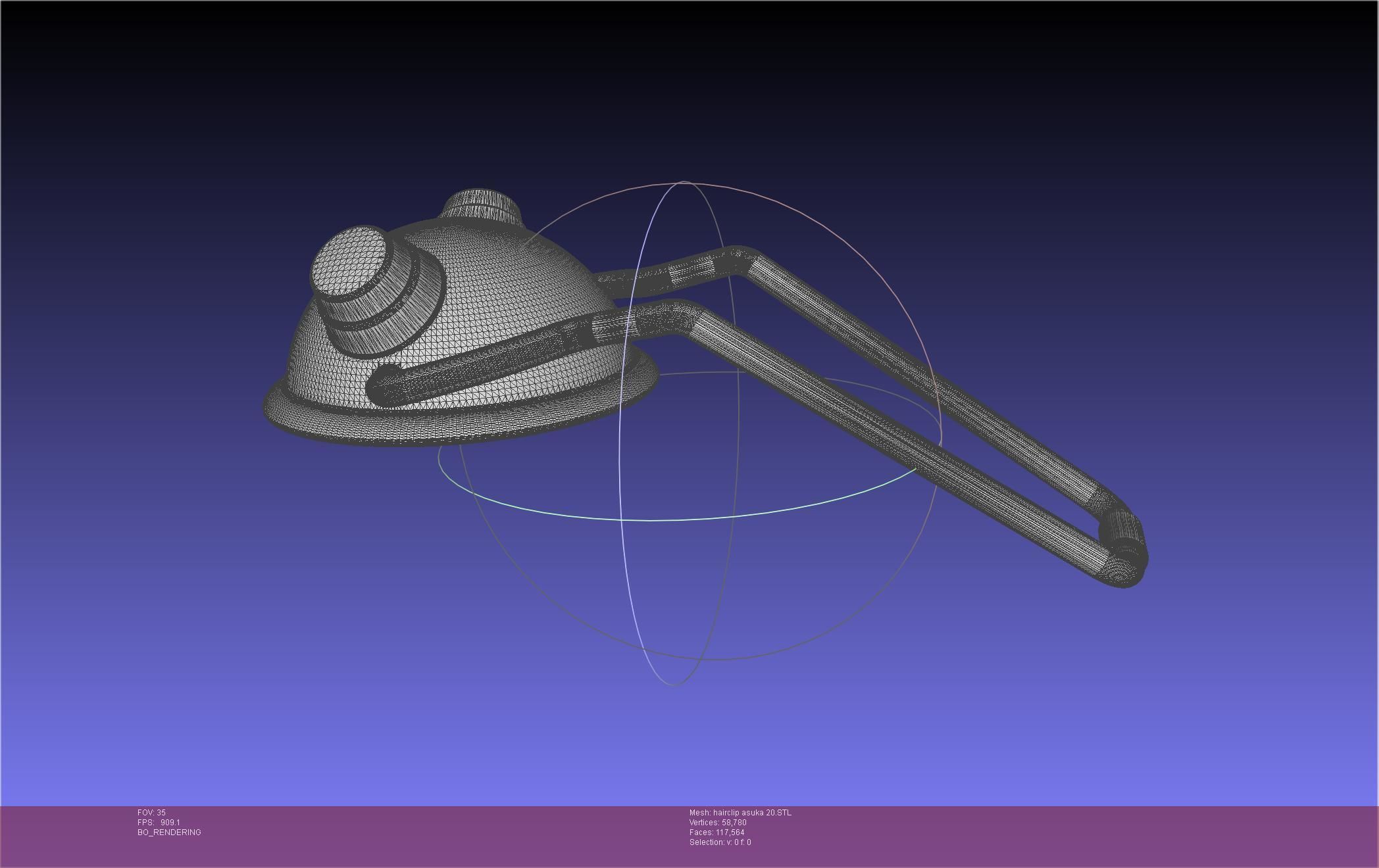 Evangelion Asuka Hairclip Rebuild 2-0 Version 3D print model_66