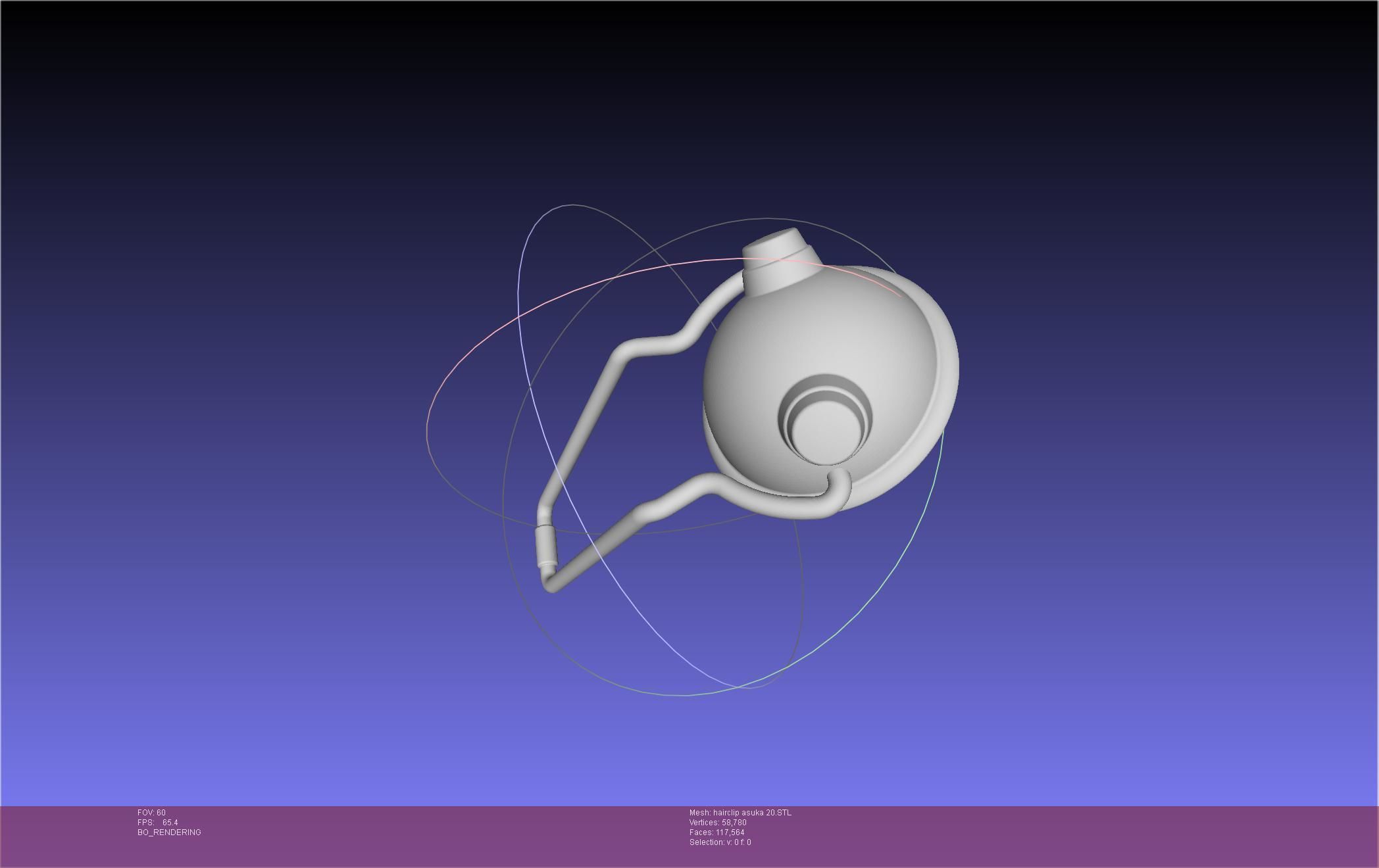 Evangelion Asuka Hairclip Rebuild 2-0 Version 3D print model_13