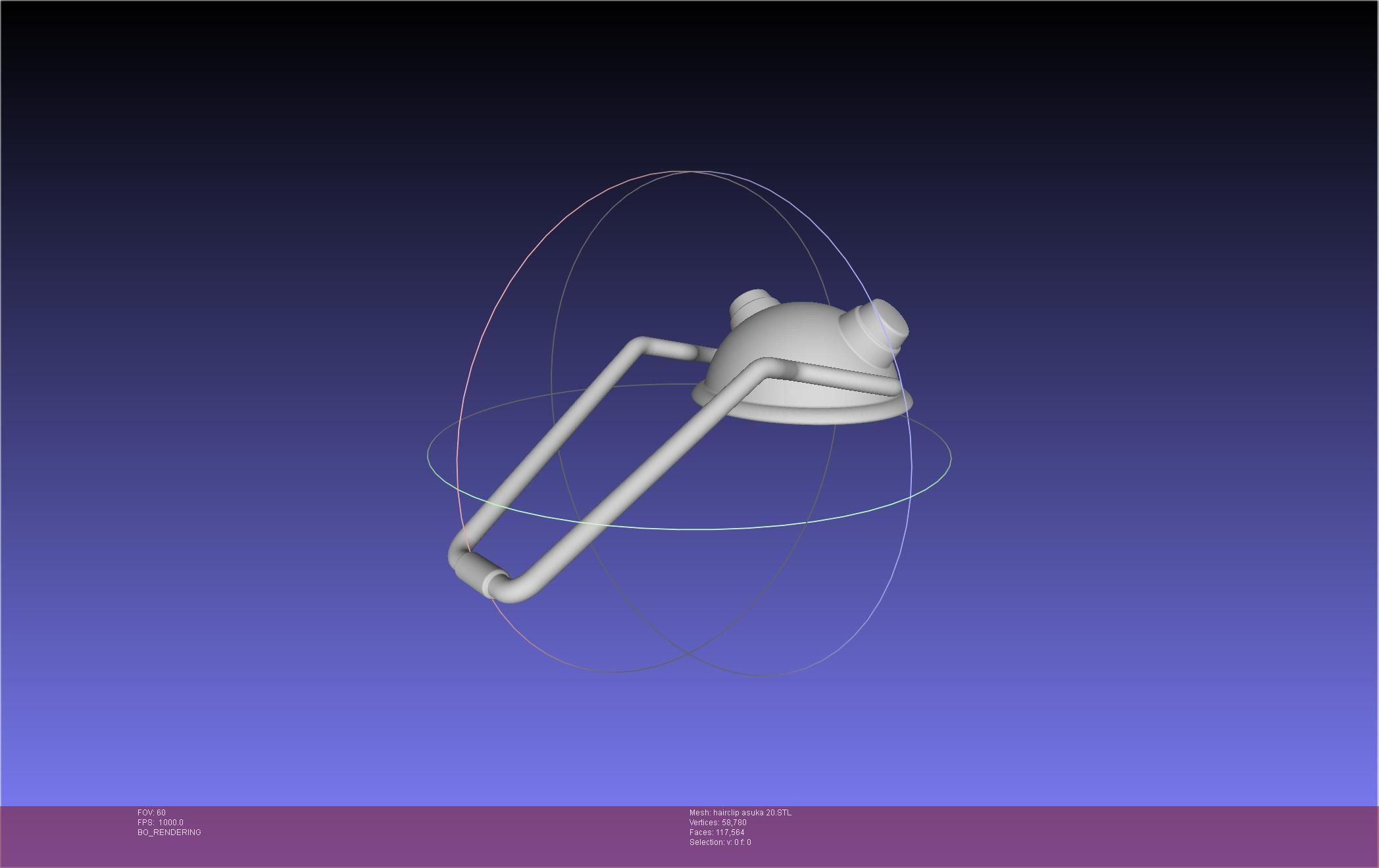 Evangelion Asuka Hairclip Rebuild 2-0 Version 3D print model_7