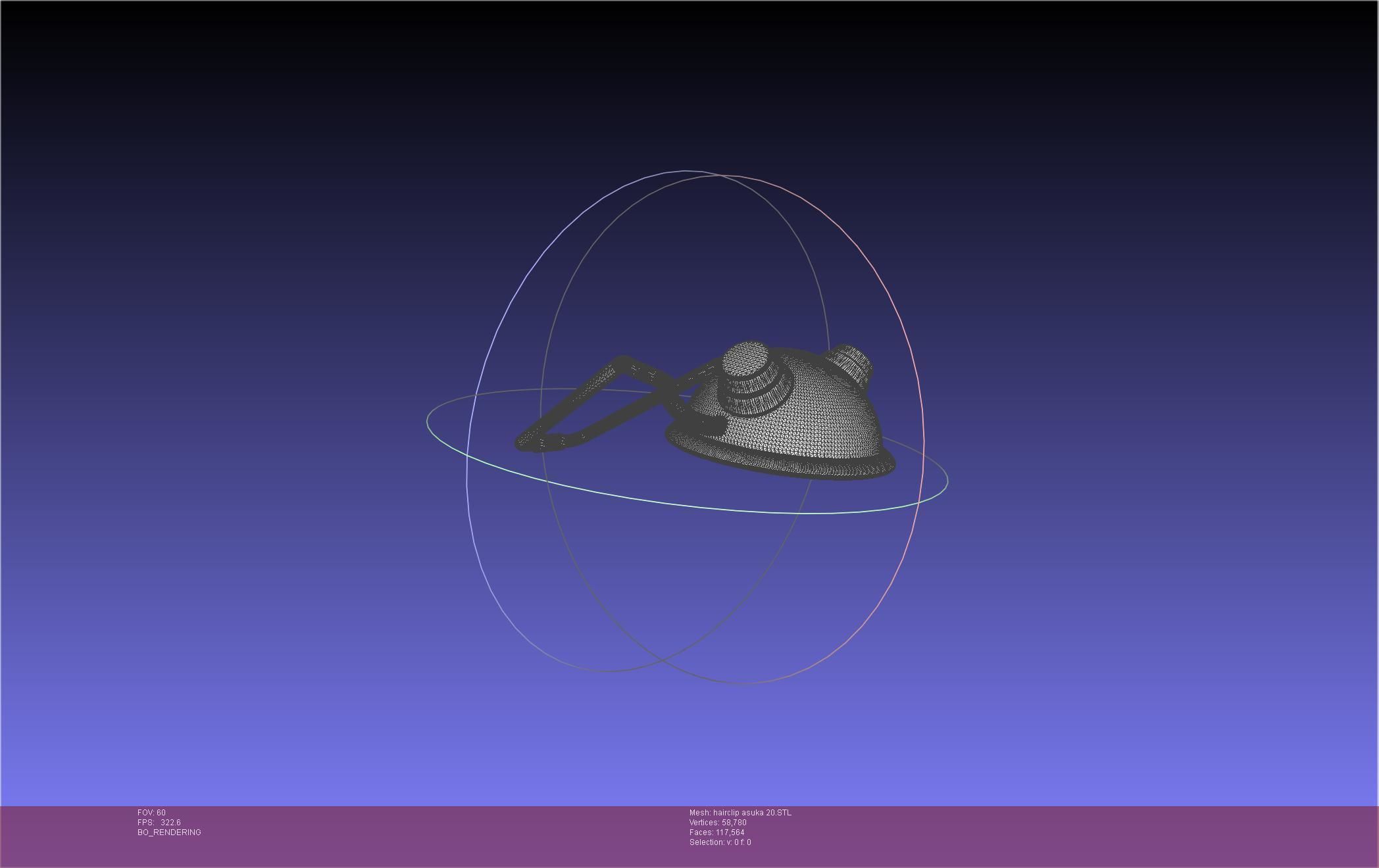 Evangelion Asuka Hairclip Rebuild 2-0 Version 3D print model_39