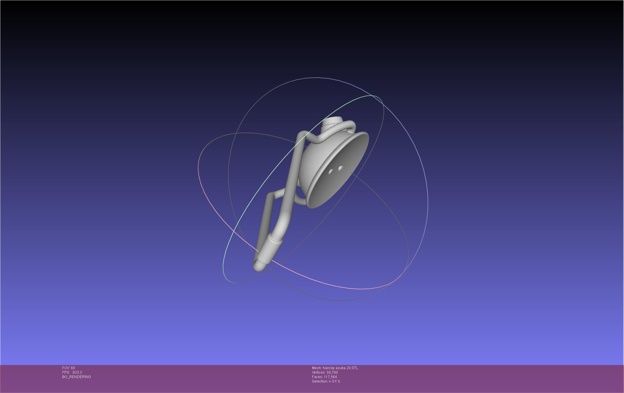 Evangelion Asuka Hairclip Rebuild 2-0 Version 3D print model_11