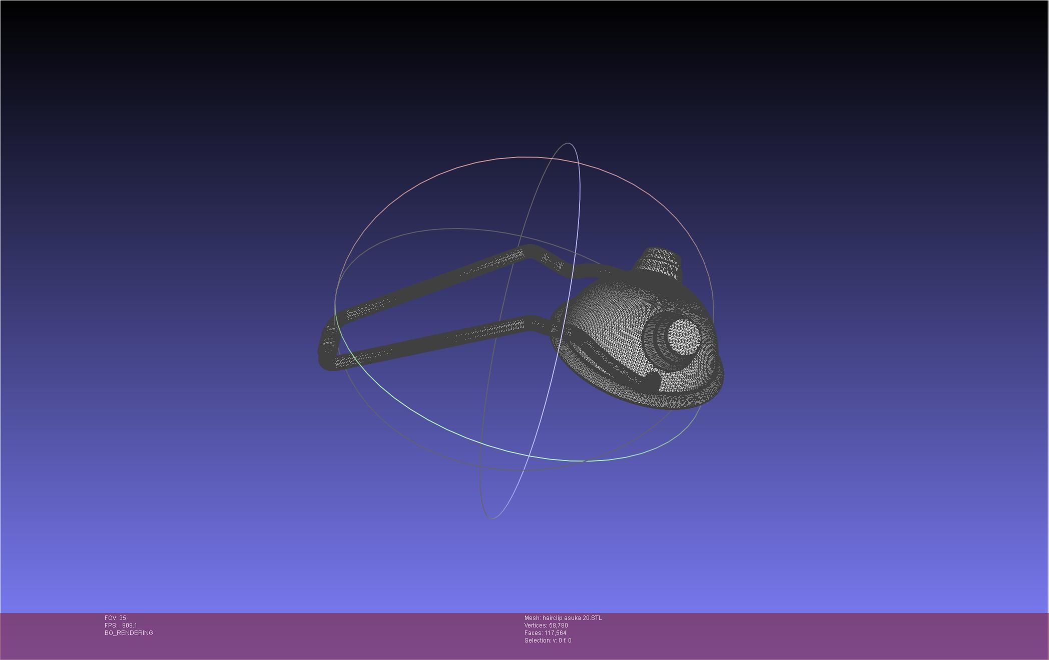 Evangelion Asuka Hairclip Rebuild 2-0 Version 3D print model_55