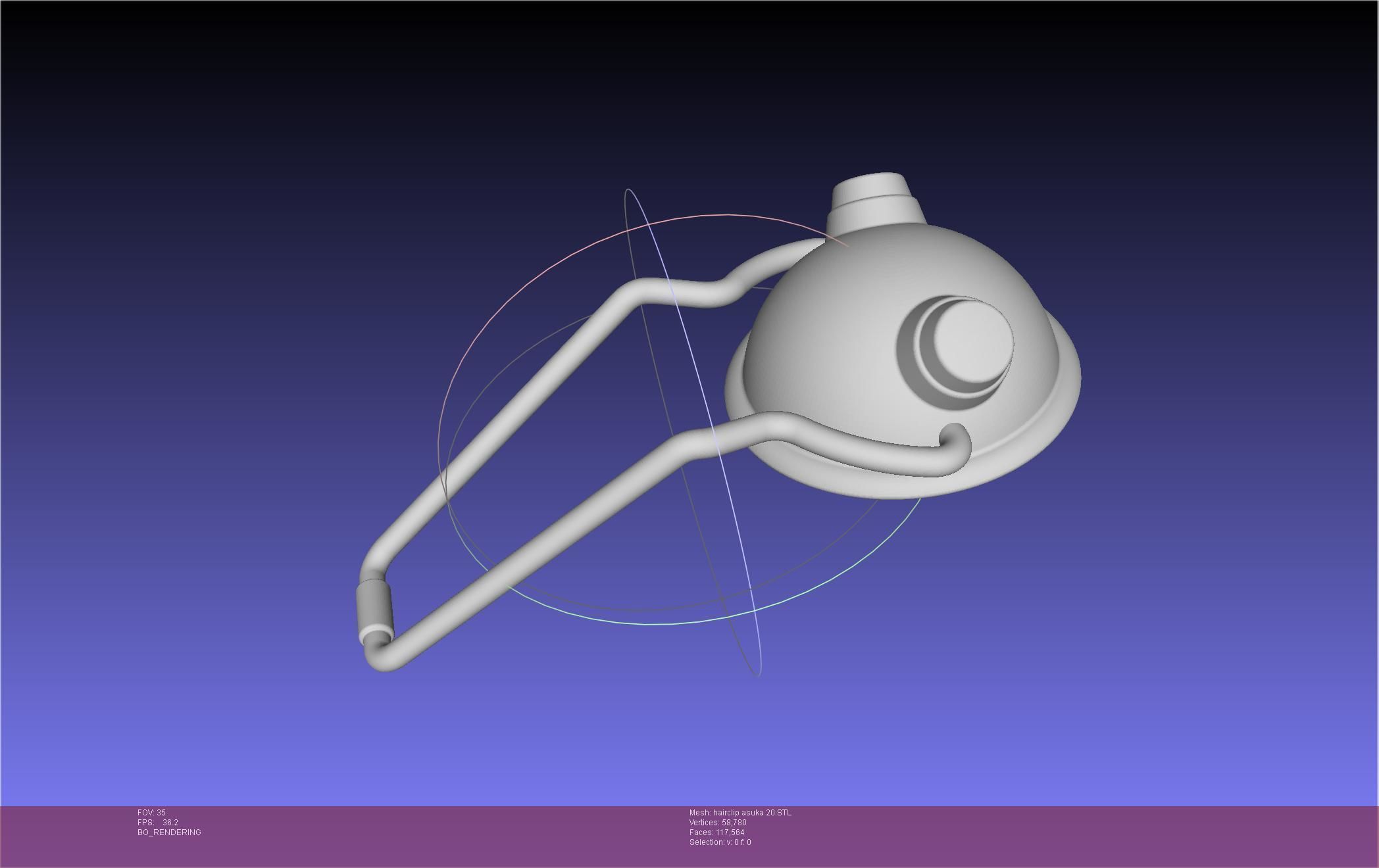 Evangelion Asuka Hairclip Rebuild 2-0 Version 3D print model_81