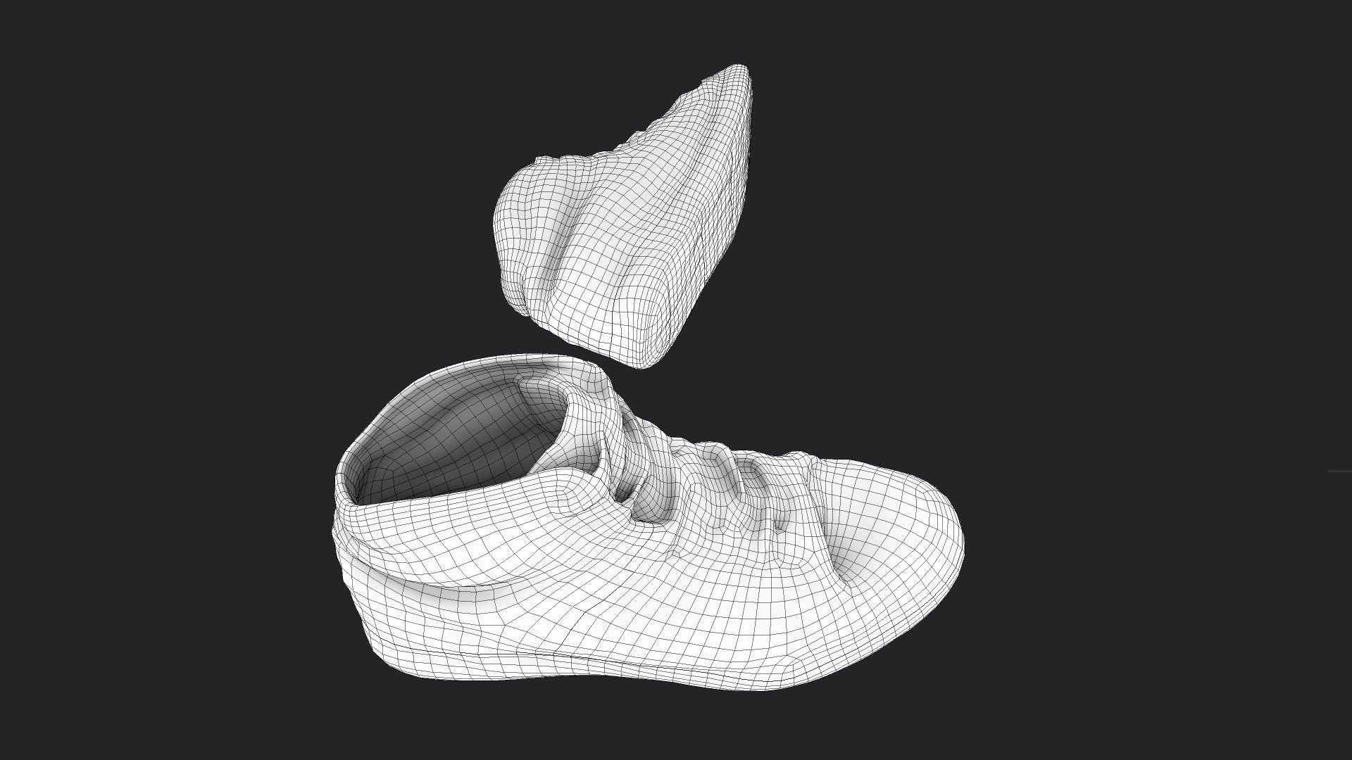 Worn Sneakers Low-poly 3D model_13