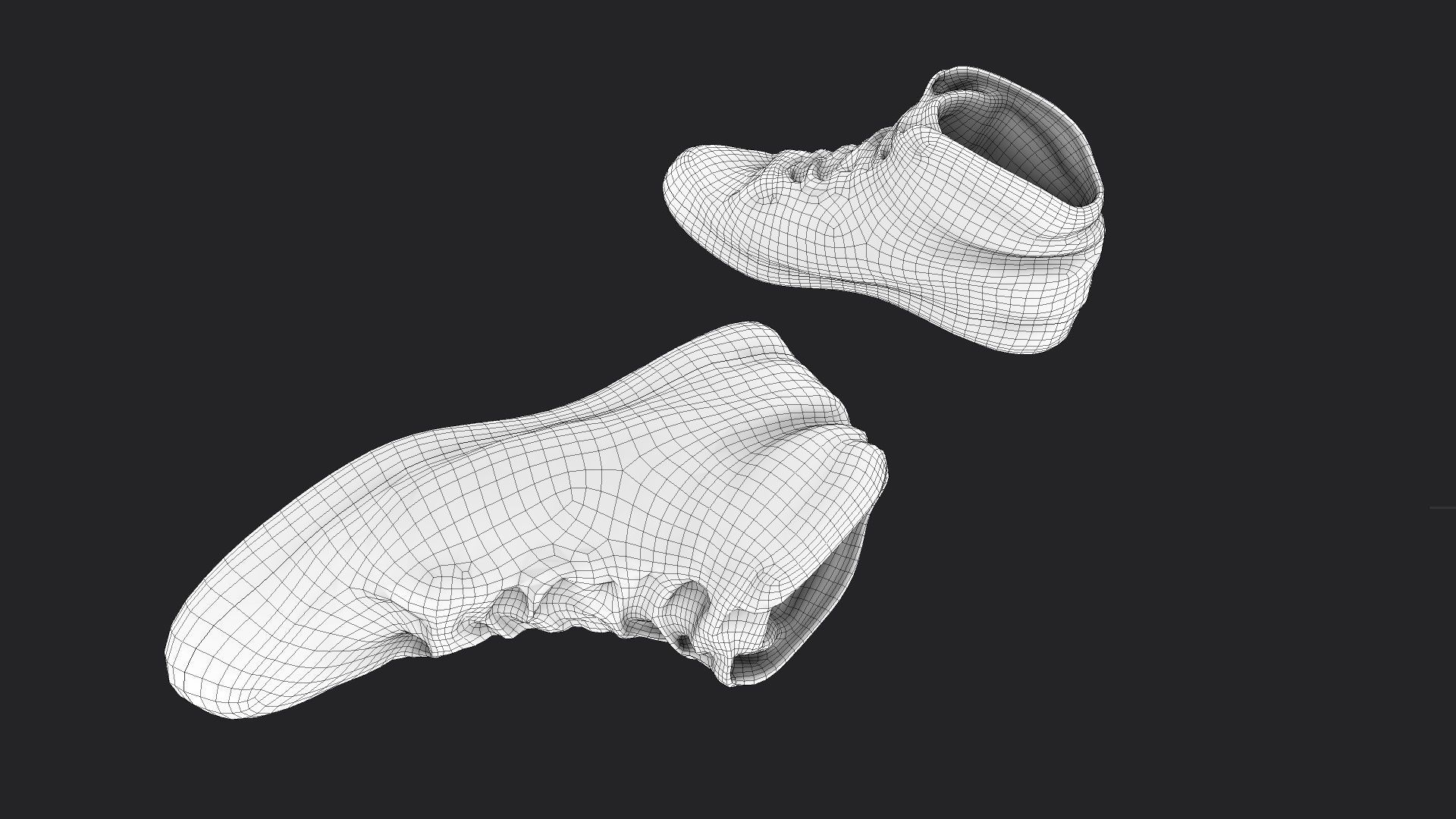 Worn Sneakers Low-poly 3D model_11