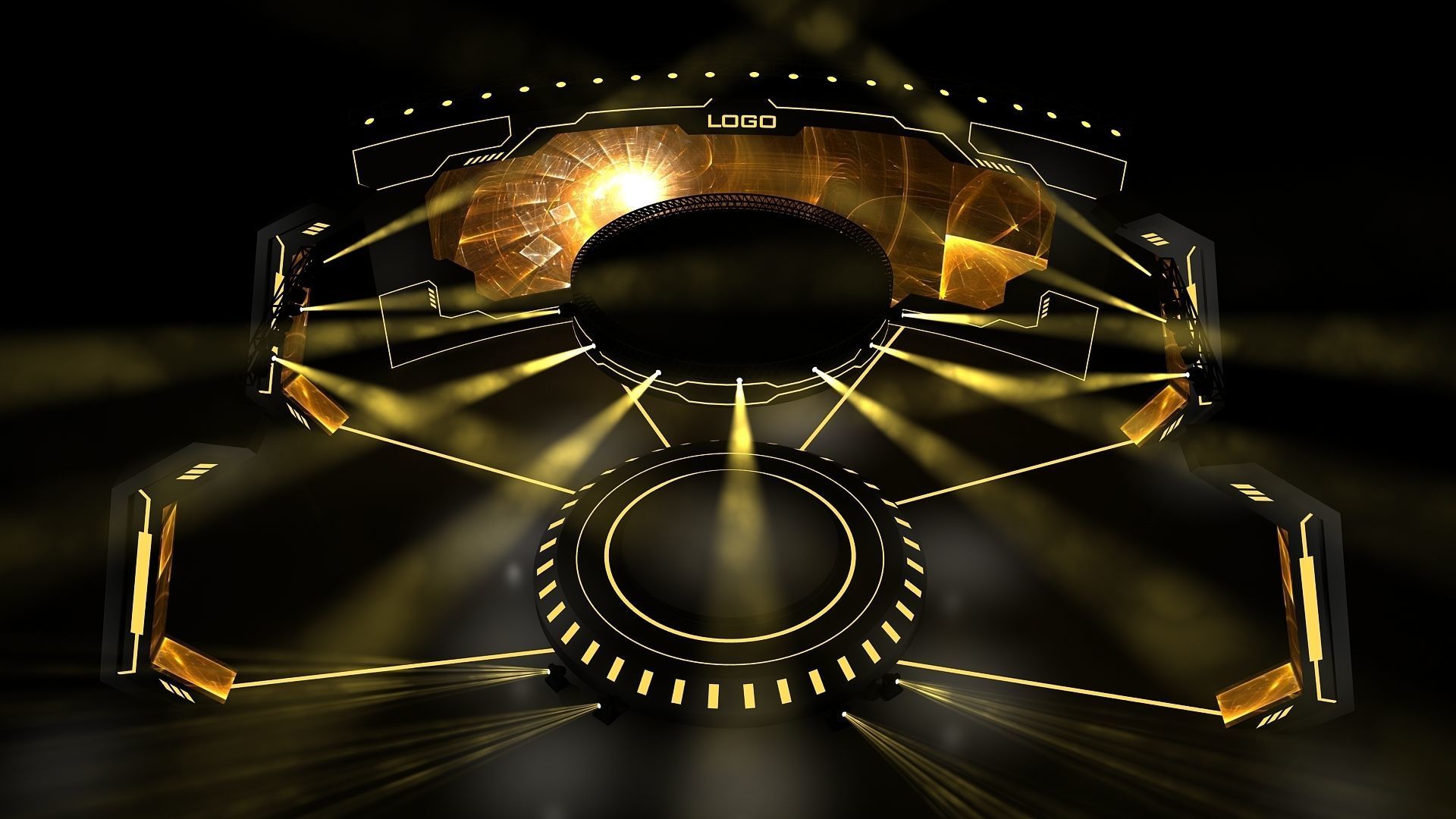 Event stage 09 design 3D model_3