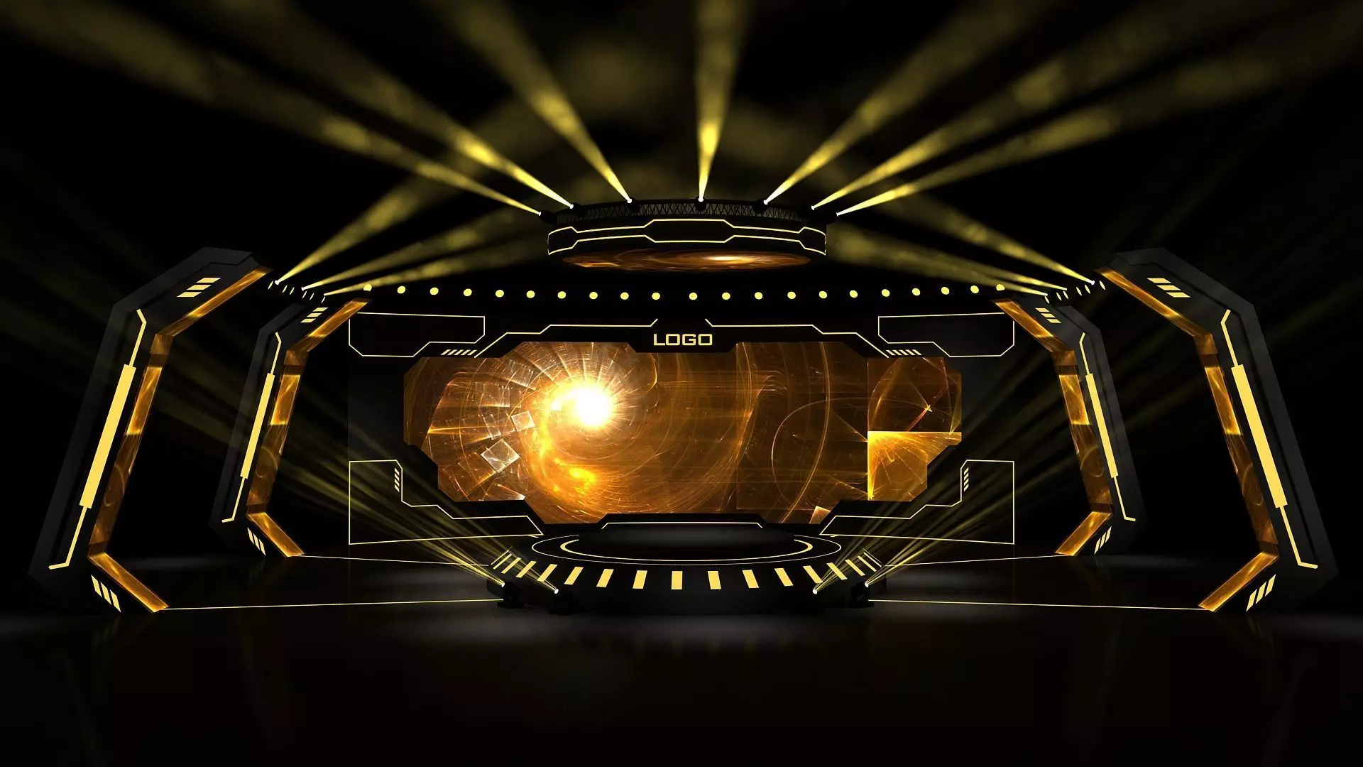 Event stage 09 design 3D model_0