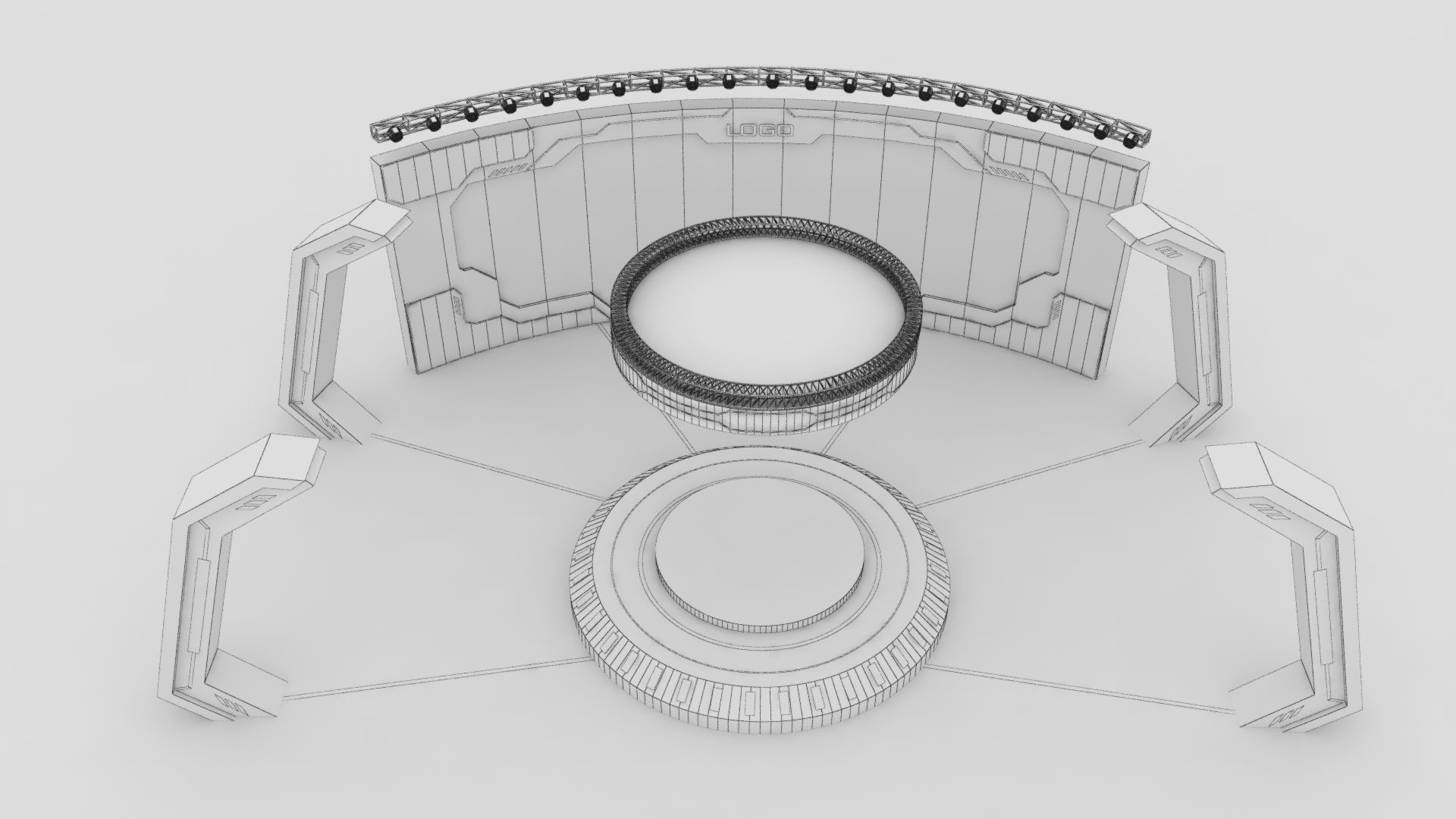 Event stage 09 design 3D model_5