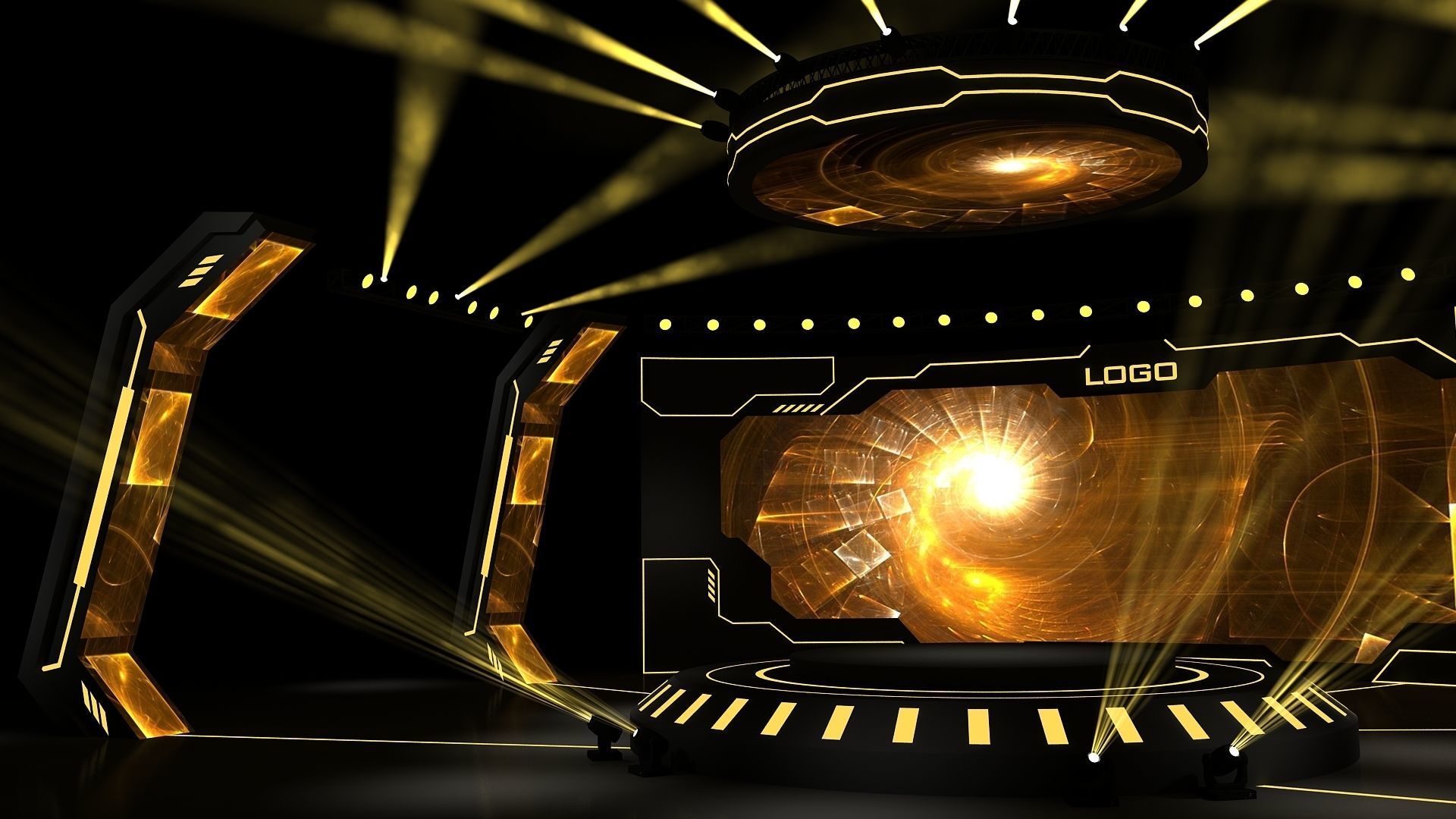 Event stage 09 design 3D model_1