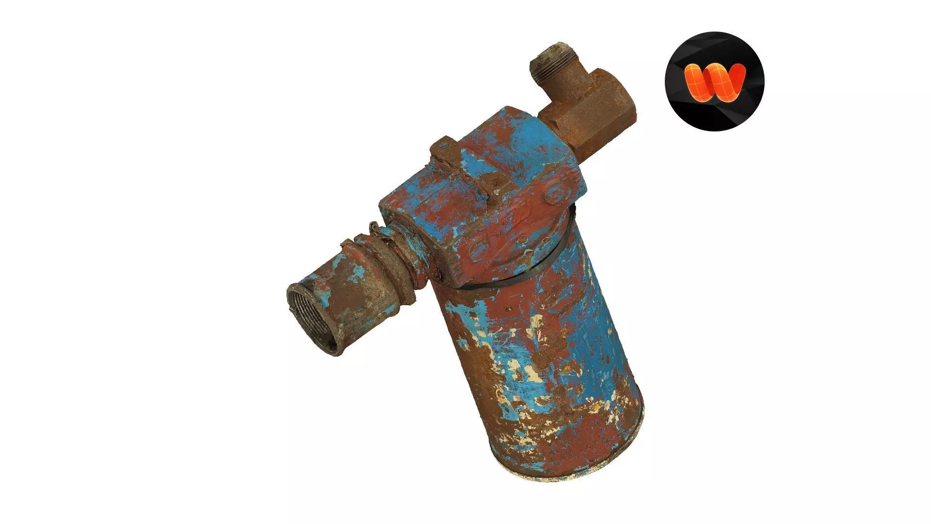 Antique Oil Filter Raw Scanned 3D model_0