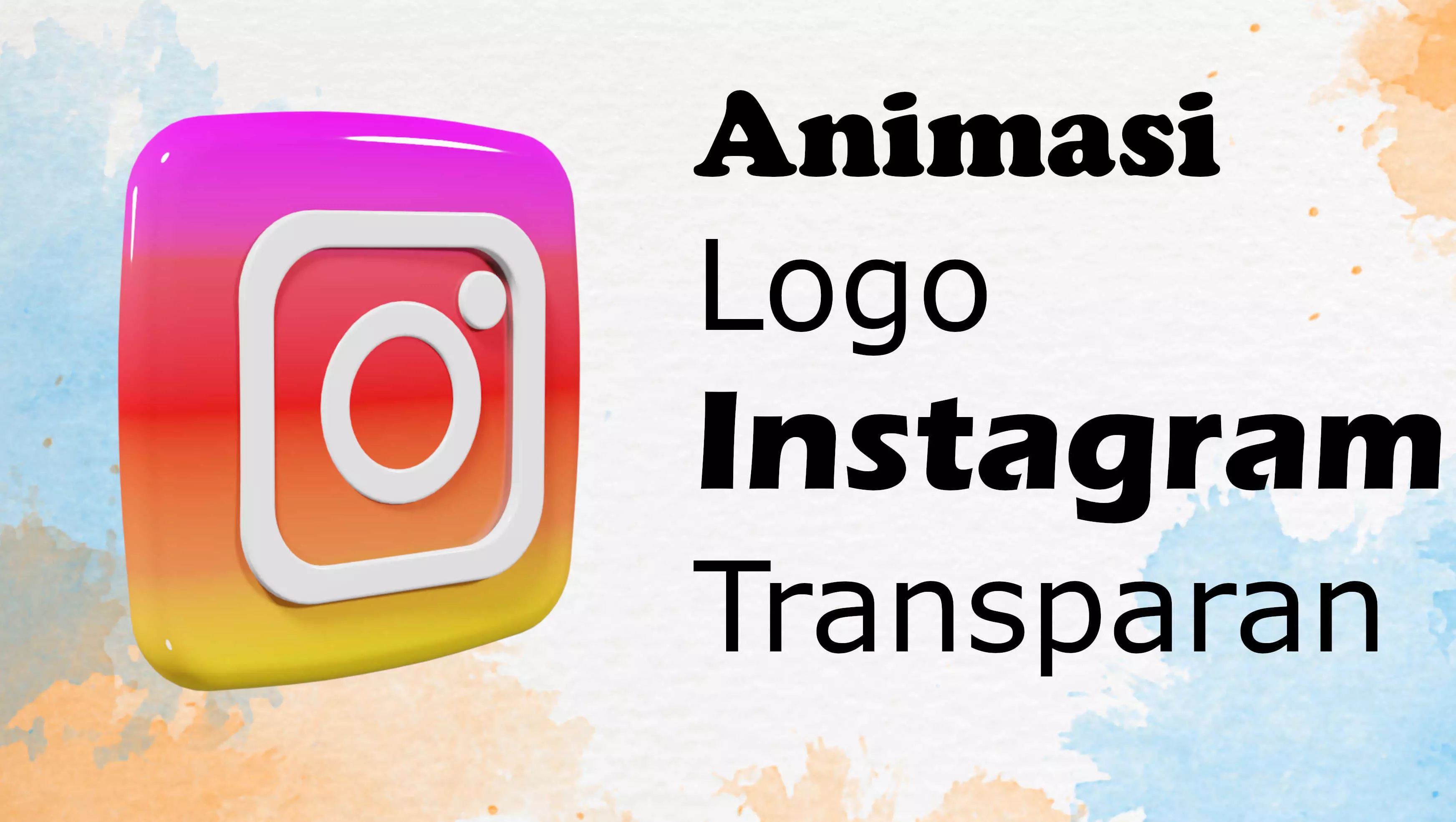 Instagram animation 3D model