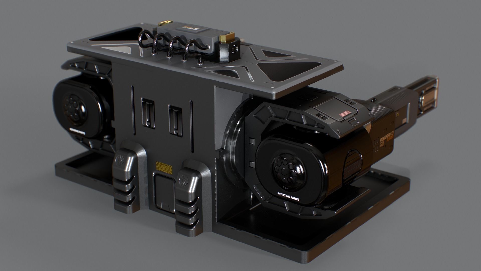 Laser Turret - ASURAX2 Low-poly 3D model_23