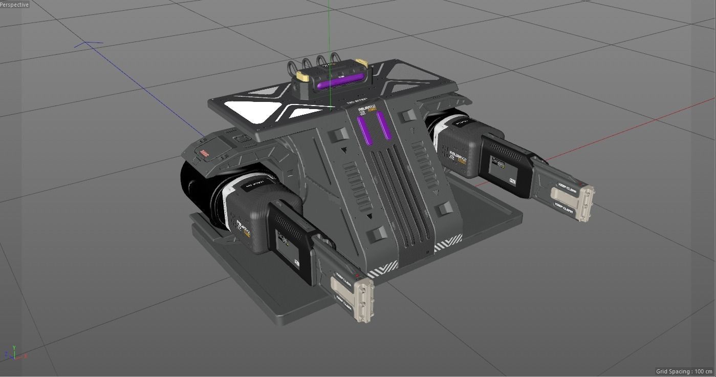 Laser Turret - ASURAX2 Low-poly 3D model_24