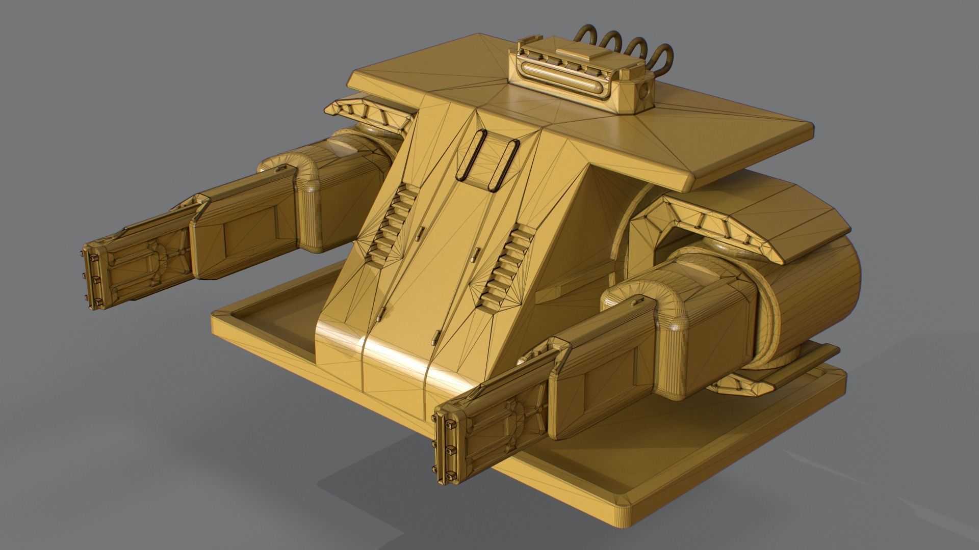Laser Turret - ASURAX2 Low-poly 3D model_27
