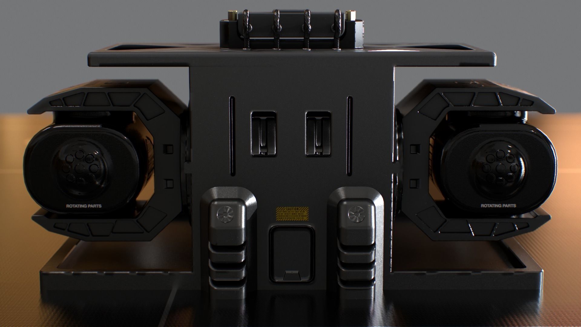 Laser Turret - ASURAX2 Low-poly 3D model_16