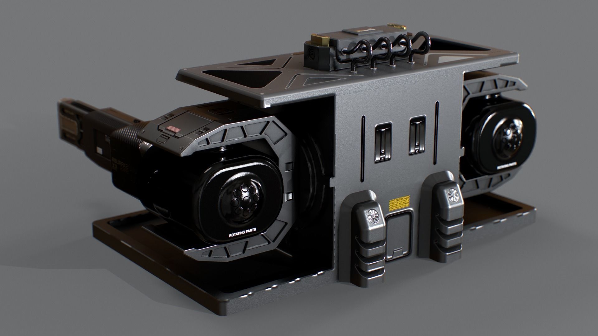 Laser Turret - ASURAX2 Low-poly 3D model_19