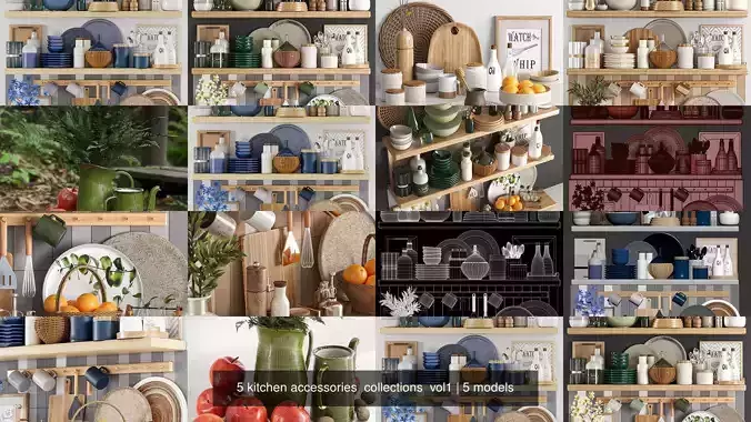 5 kitchen accessories  collections  vol1 