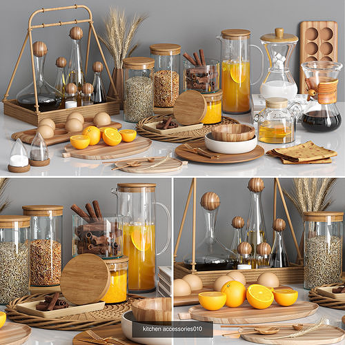 5 kitchen accessories collections vol2 3D Model Pack 6