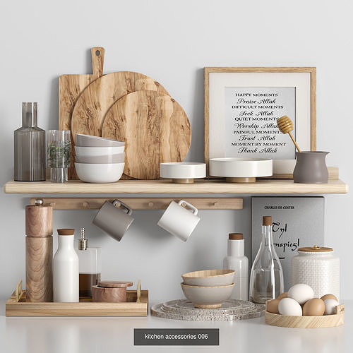 5 kitchen accessories collections vol2 3D Model Pack 2