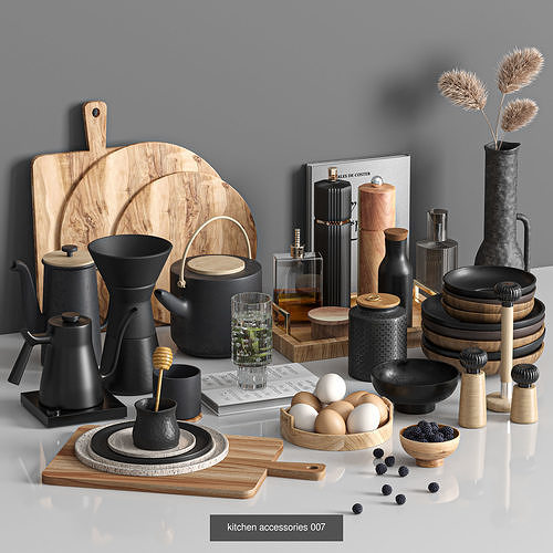 5 kitchen accessories collections vol2 3D Model Pack 3