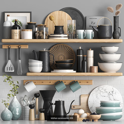 5 kitchen accessories collections vol2 3D Model Pack 5