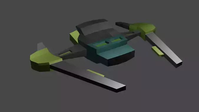 Low Poly Simple Spacecraft
