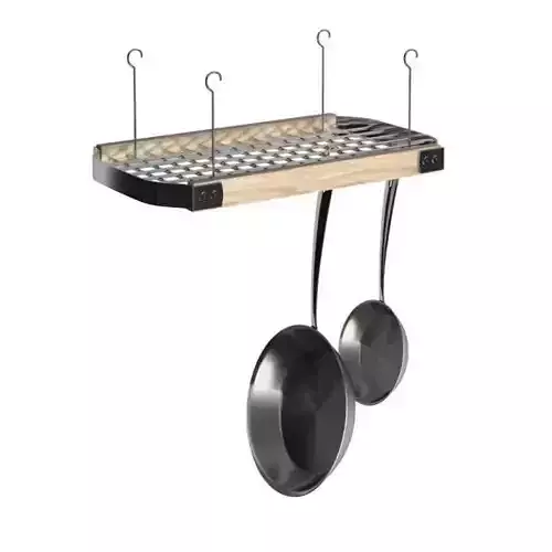 Hanging Pot Rack With Two Pans