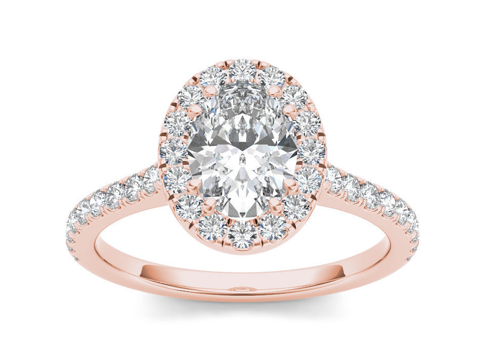 Solitaire ring model 3D print model_3