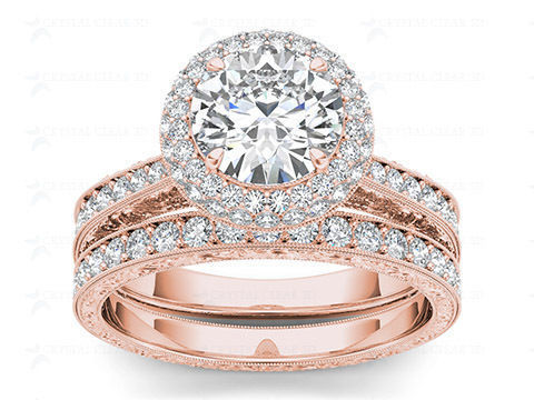 Solitaire ring model 3D print model_3