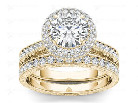 Solitaire ring model 3D print model_9