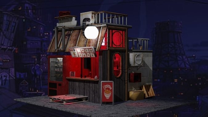 Old bar 3D model