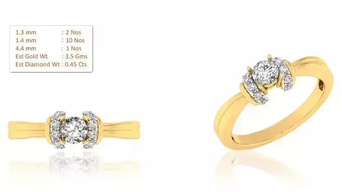 Solitaire ring model
