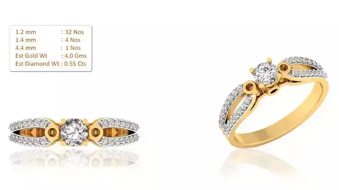 Solitaire ring model