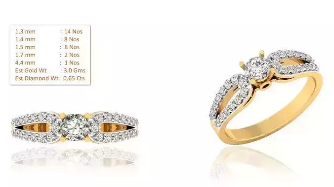 Solitaire ring model