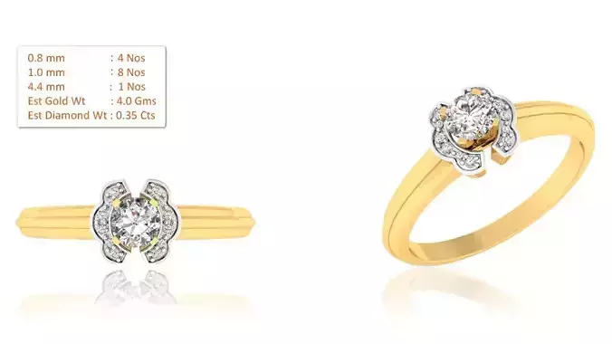 Solitaire ring model
