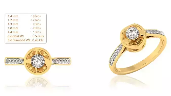 Solitaire ring model