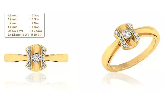 Solitaire ring model