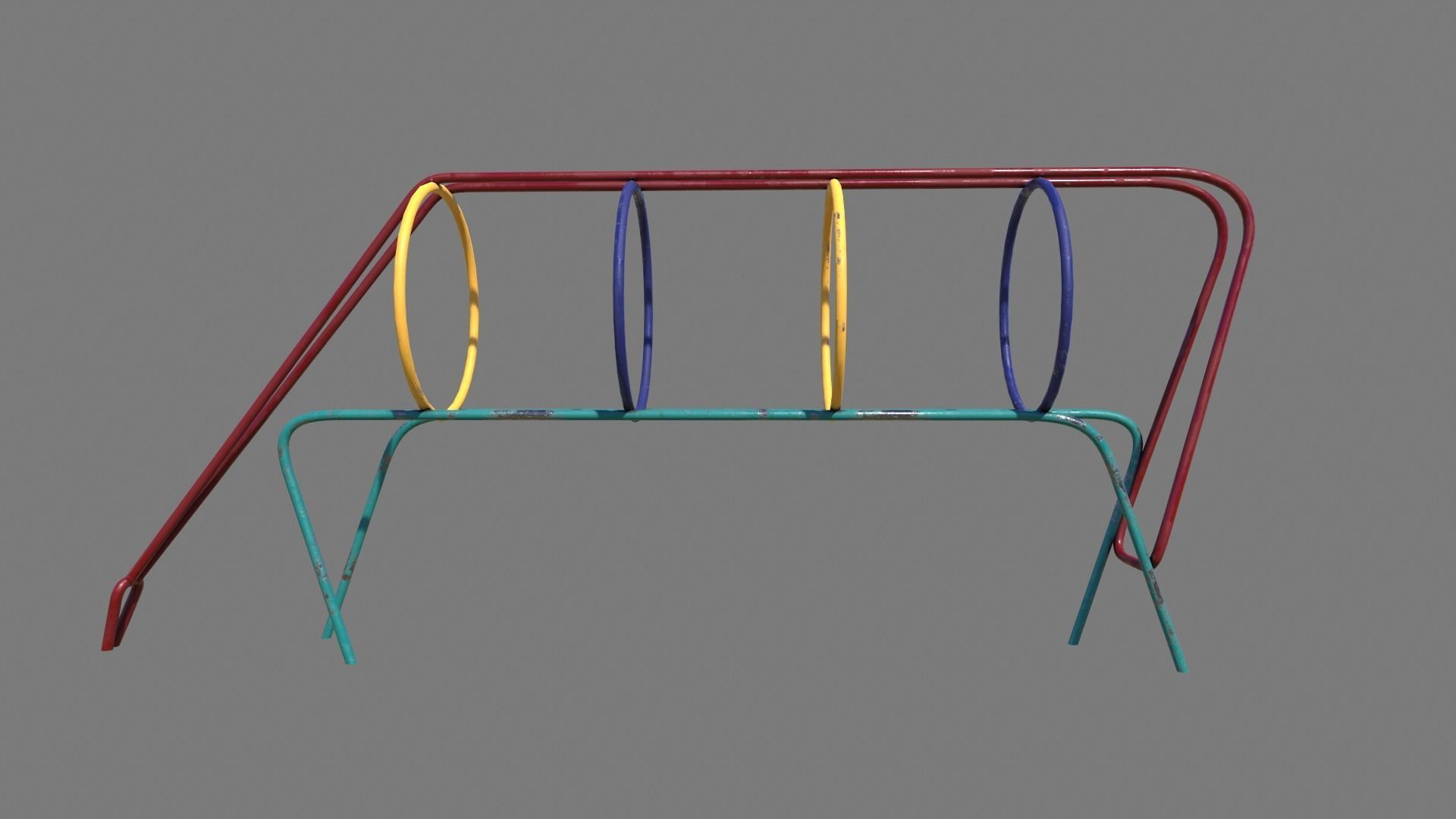 Old Climber Low-poly 3D model_4