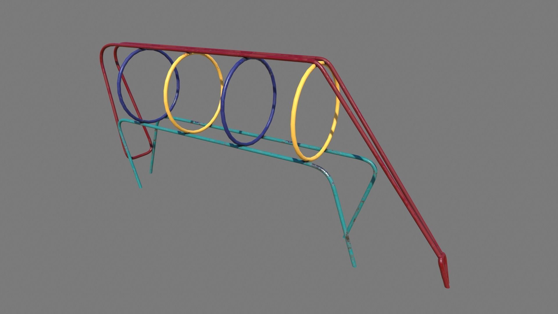 Old Climber Low-poly 3D model_1