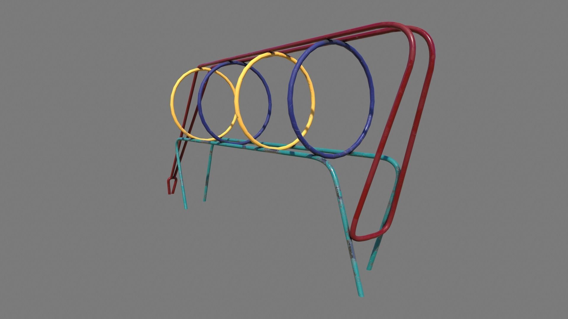 Old Climber Low-poly 3D model_3