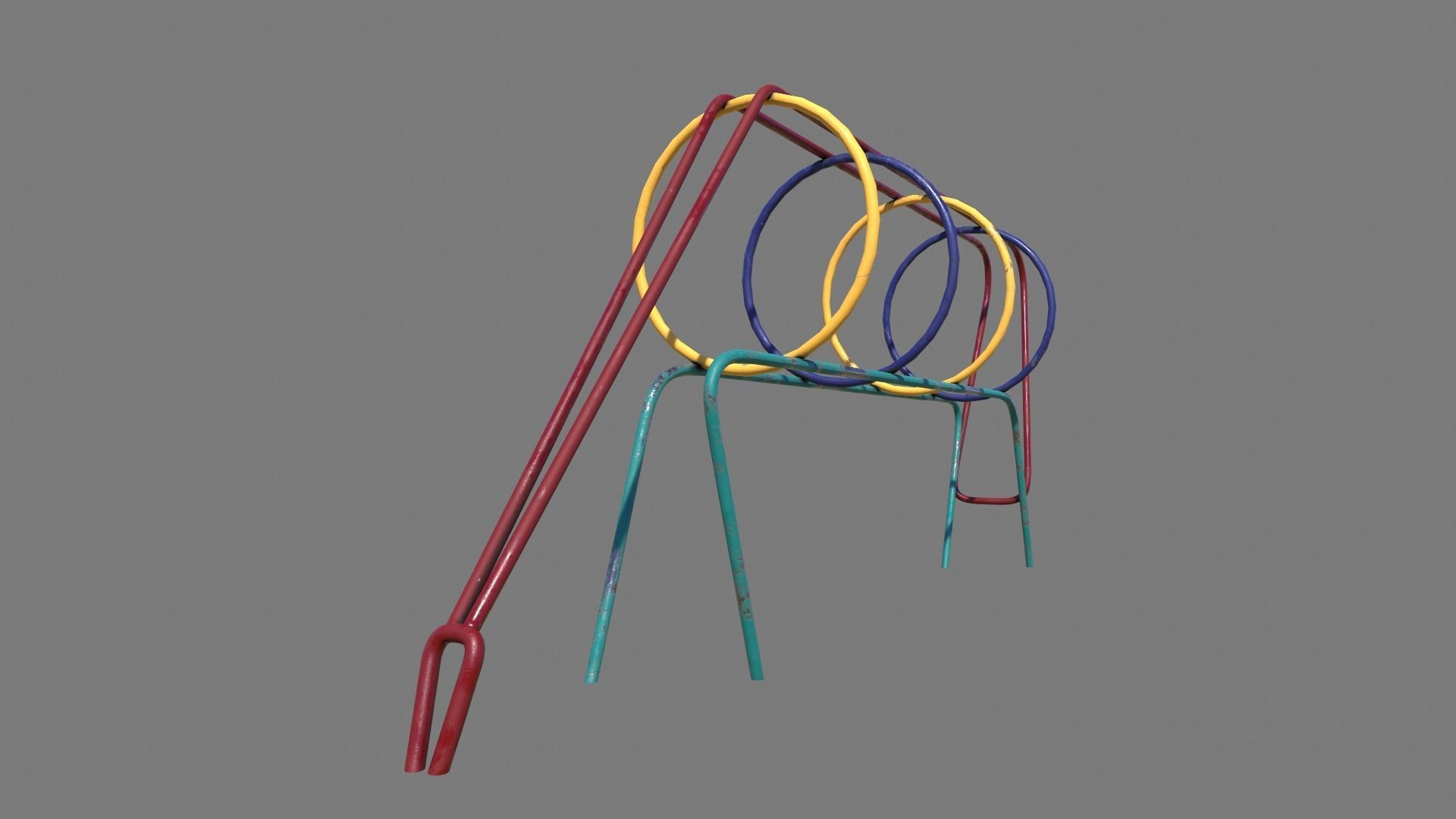 Old Climber Low-poly 3D model_6