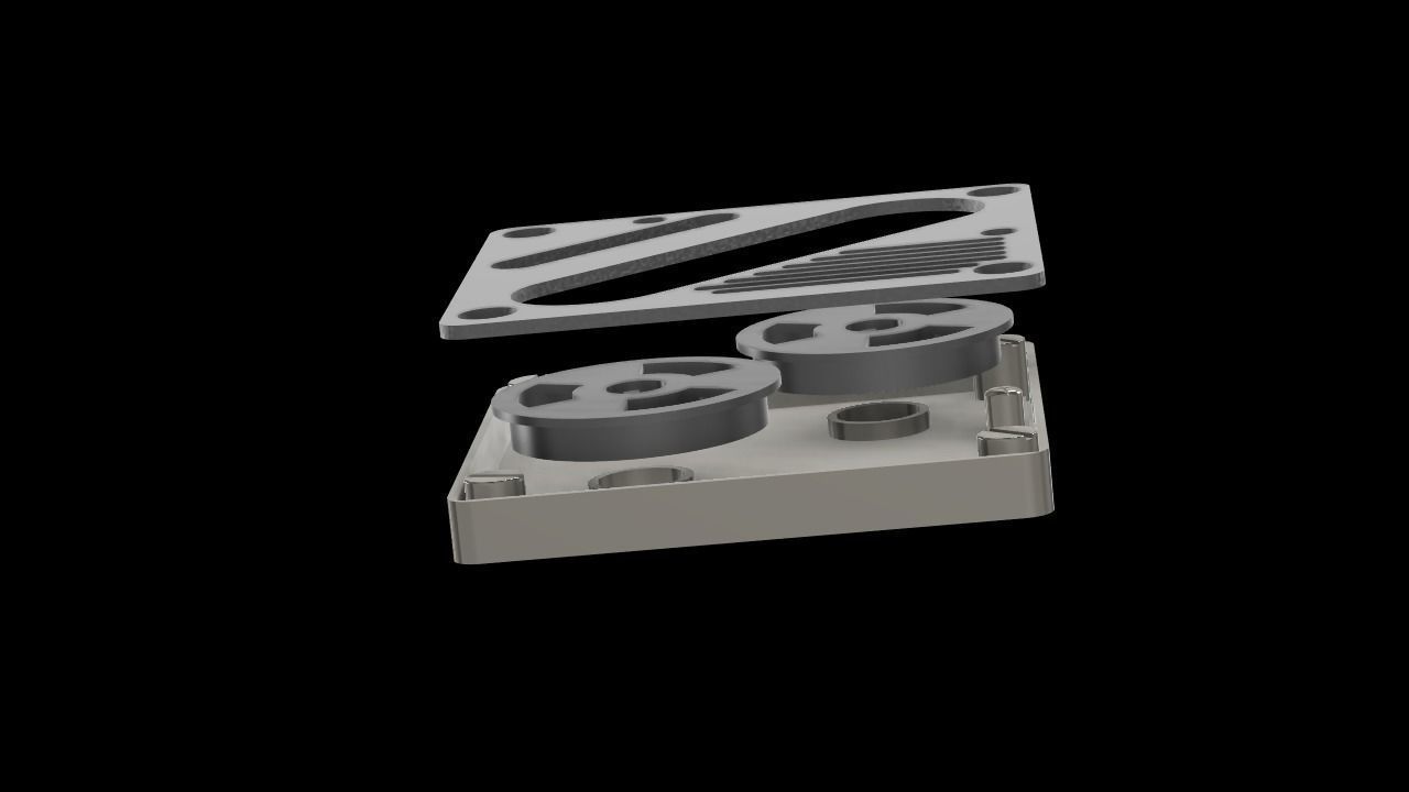 Fallout Holotape v1 3D print model_2