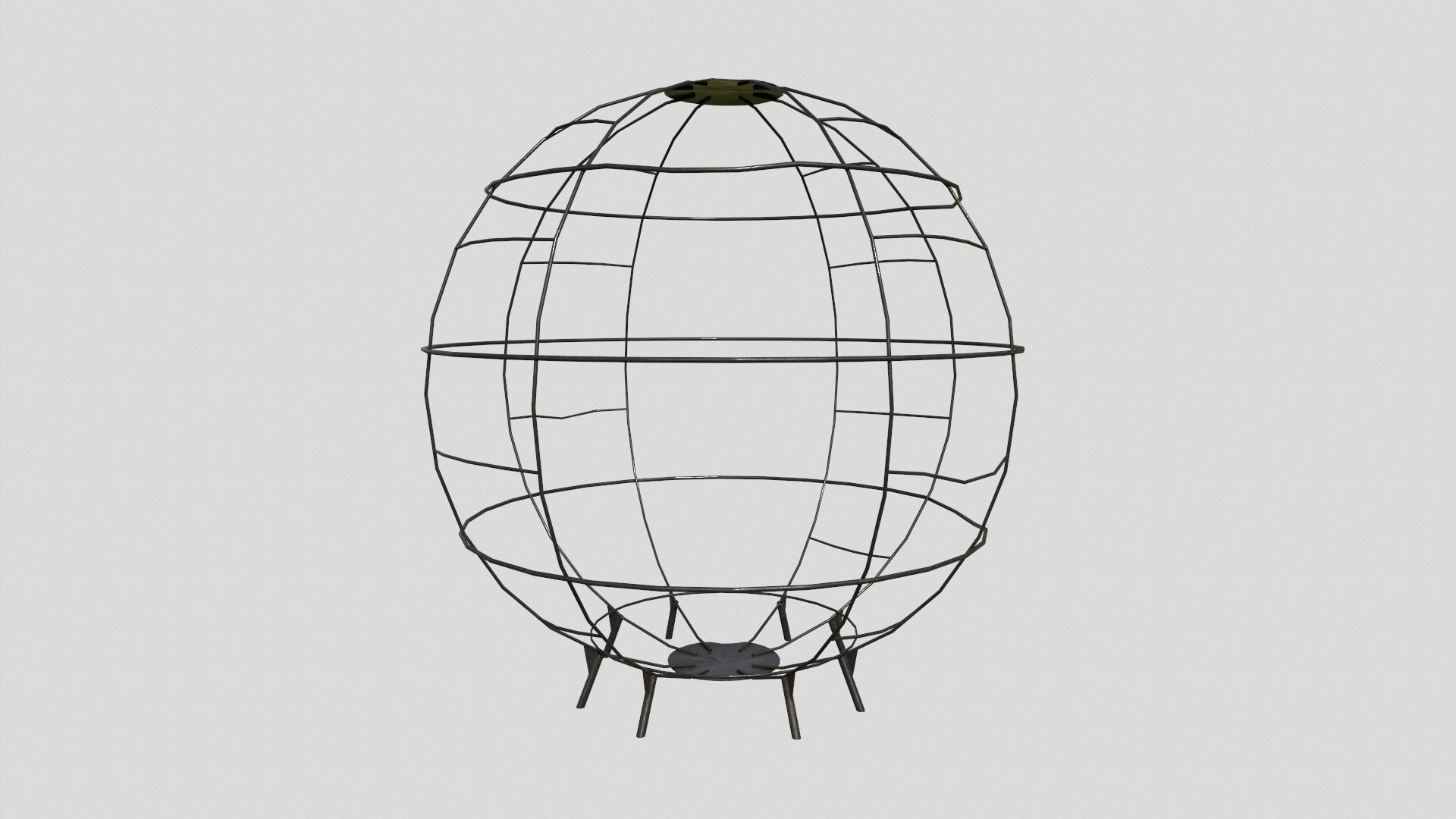 Old Globe Climber Low-poly 3D model_1